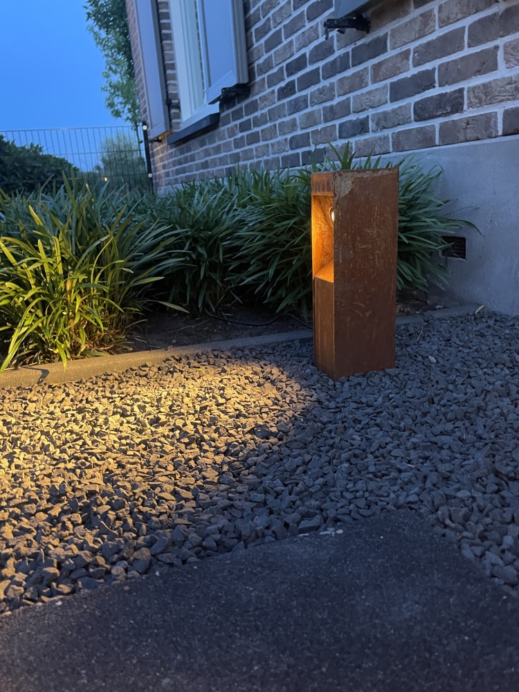 LightLux Pad verlichtingGis 35cm corten 12V - 351215 afbeelding